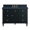 James Martin Vanities 48'' Single Vanity, Black Onyx w/ 3 CM Charcoal Soapstone Quartz Top 424-V48-BKO-3CSP - alternate 1